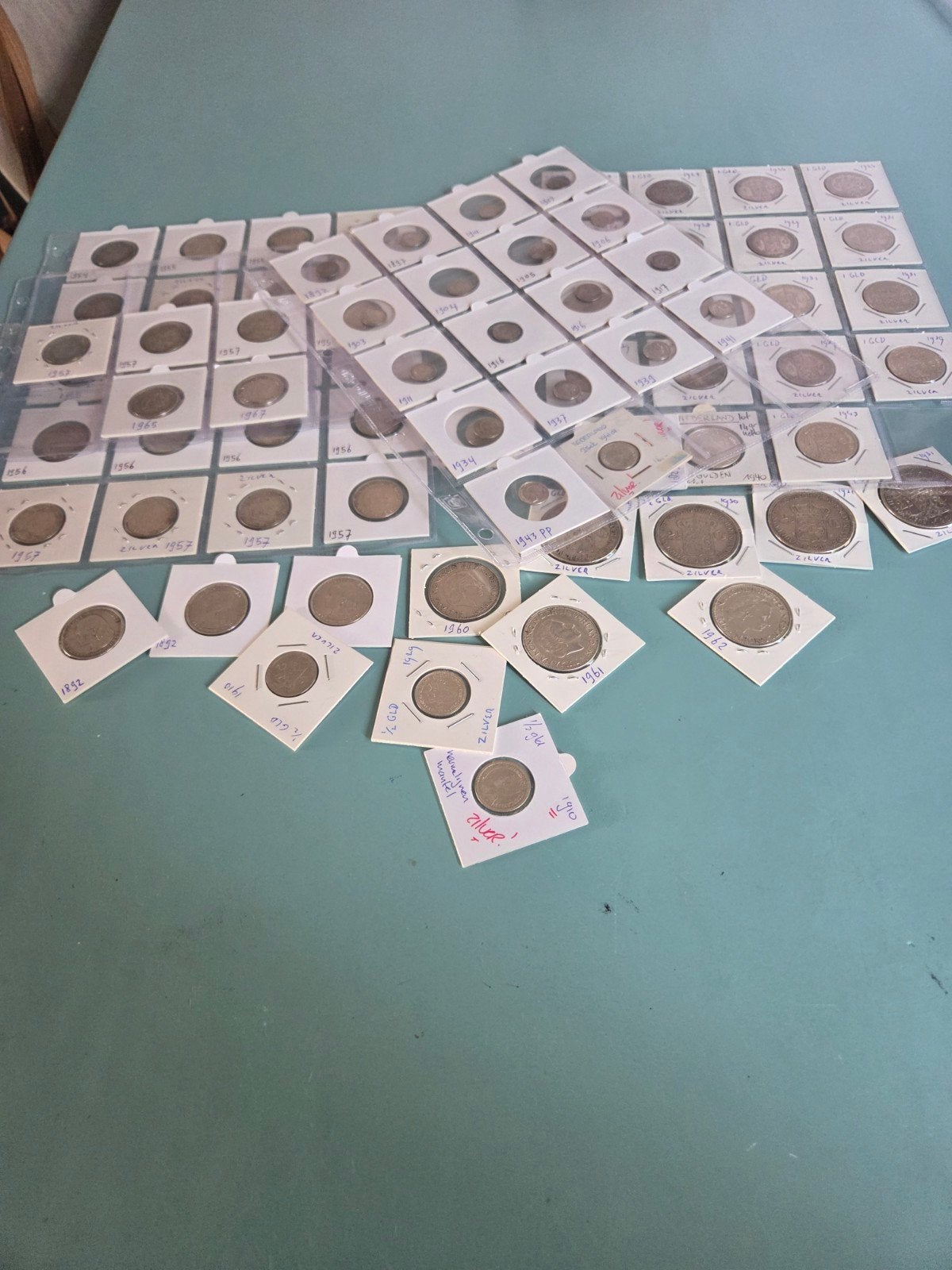 partij zilveren munten wilhelmina en juliana, Postzegels en Munten, Ophalen of Verzenden, Koningin Wilhelmina, Setje, Zilver