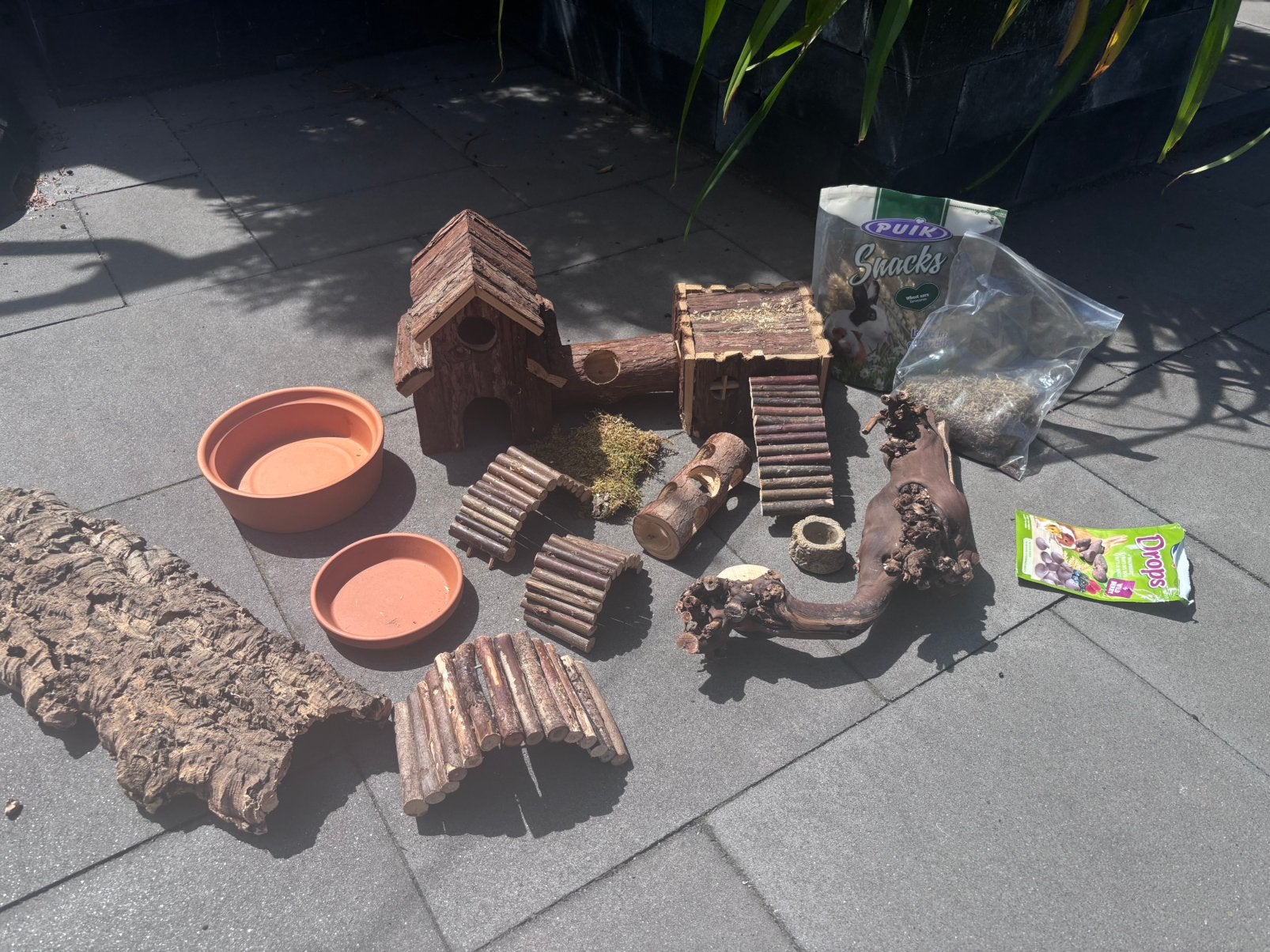 Hamsterkooi natuurlijke inrichting set, Dieren en Toebehoren, Ophalen