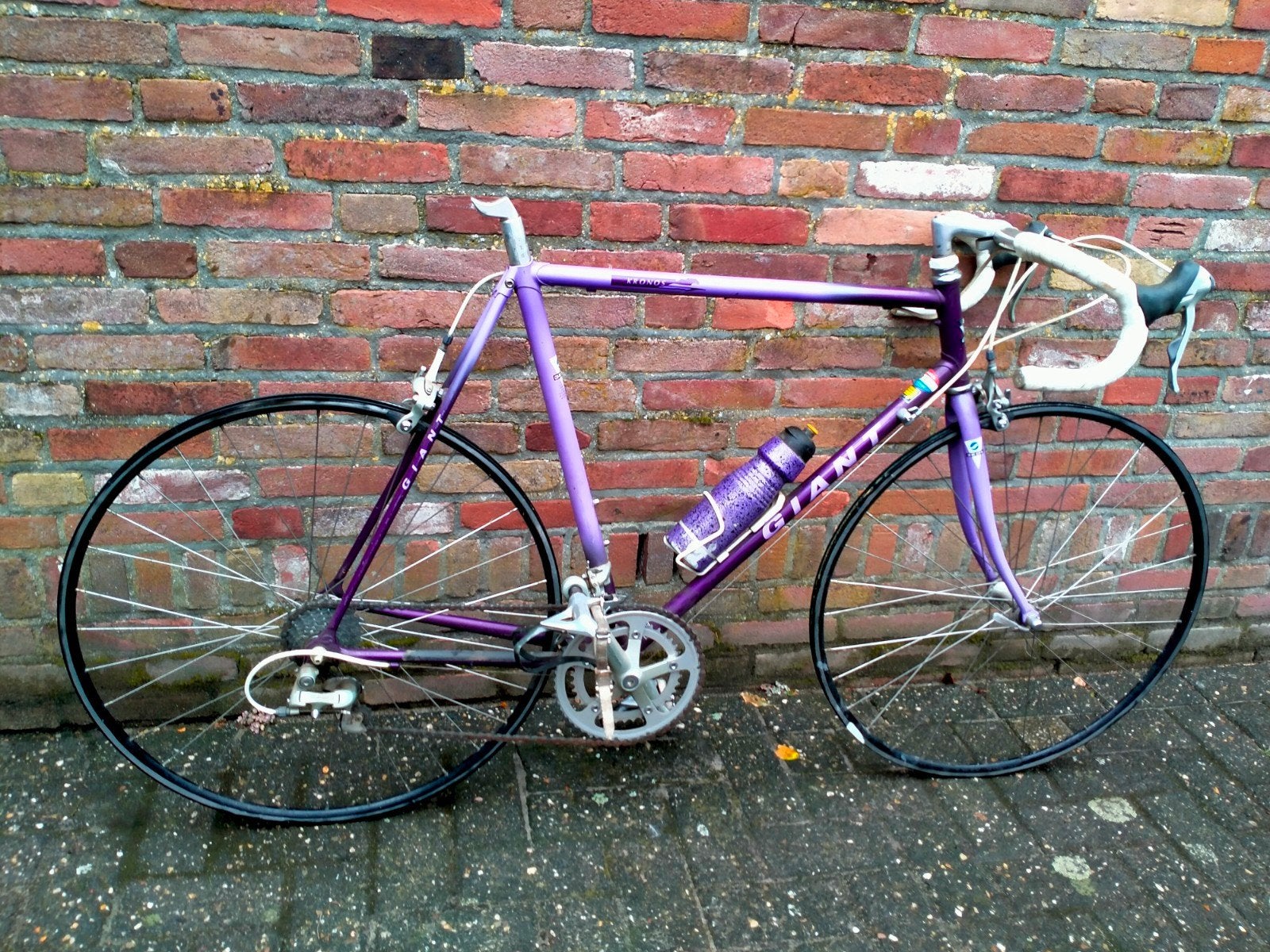 vintage giant Kronos racefiets wielrenfiets, Ophalen, Gebruikt, 10 tot 15 versnellingen, Aluminium