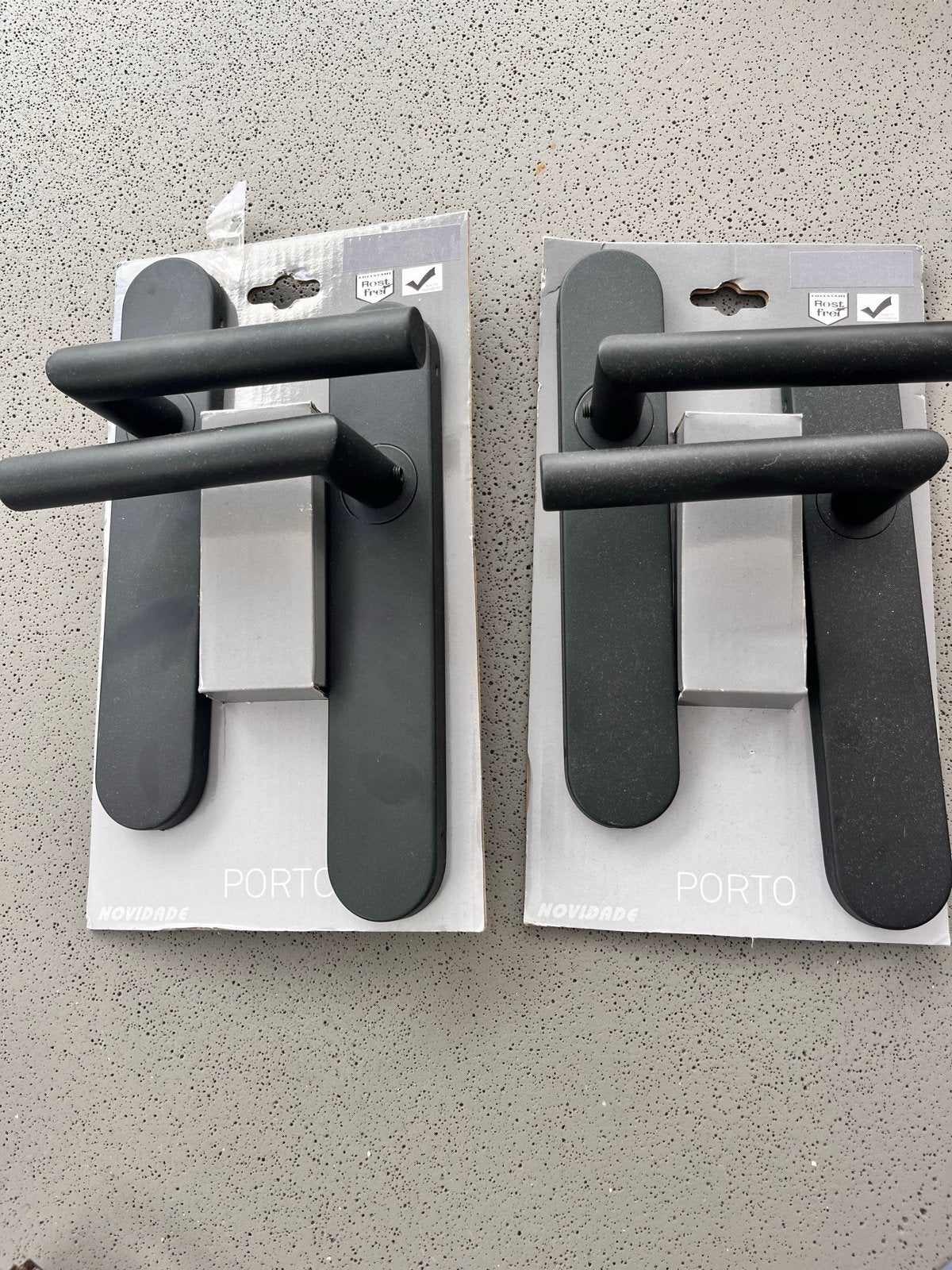 2x - Deurkrukset Porto - Mat Zwart - Blind, Ophalen, Nieuw, Rvs, Klink of Kruk