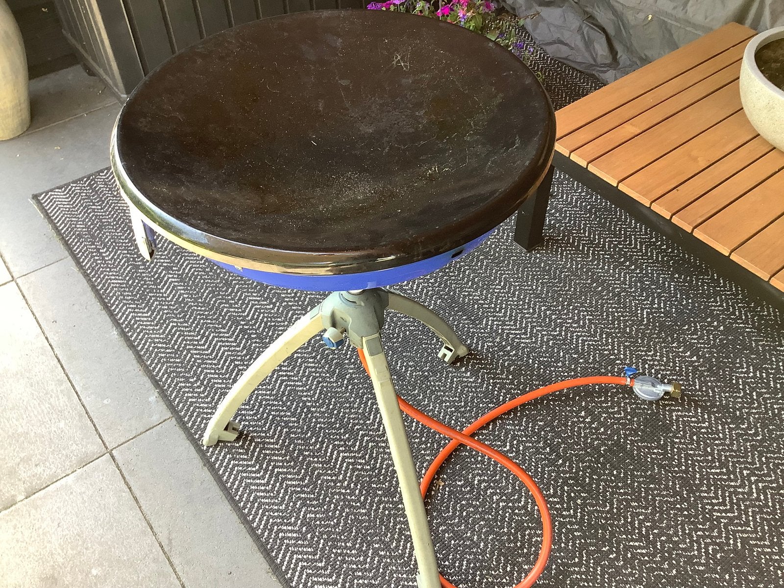 Skottelbraai, Ophalen, Gebruikt