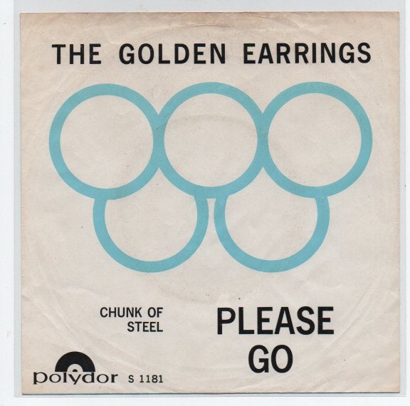 Nederbeat- The Golden Earrings- Please Go  Met centre, Gebruikt, Verzenden, 7 inch, Beschermende buitenhoes