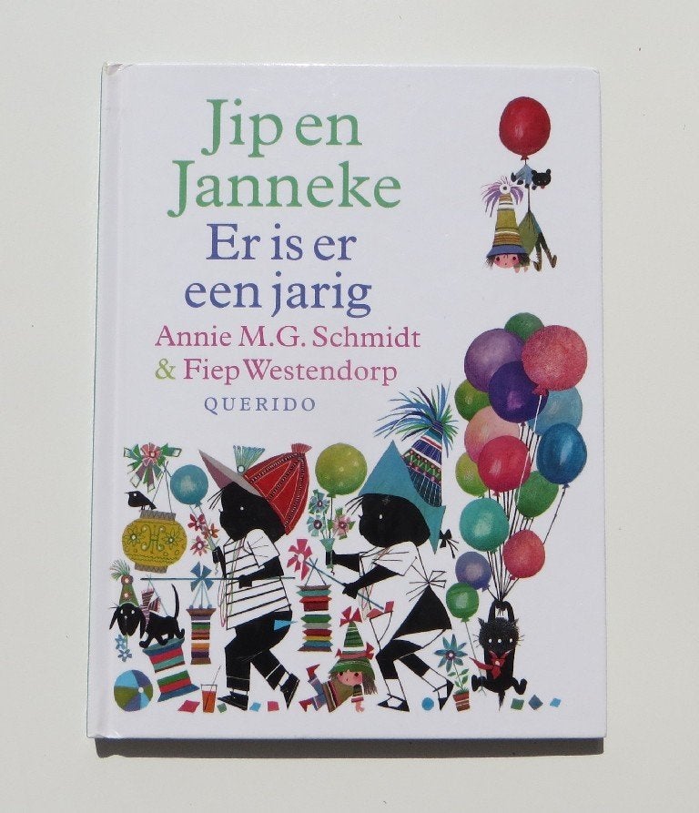 Kinderboek M5563: Jip en Jannenke - Er is er een jarig 3+, Boeken, Gelezen, 3 tot 4 jaar, Ophalen of Verzenden, Annie M.G. Schmidt & Fiep Westendorp