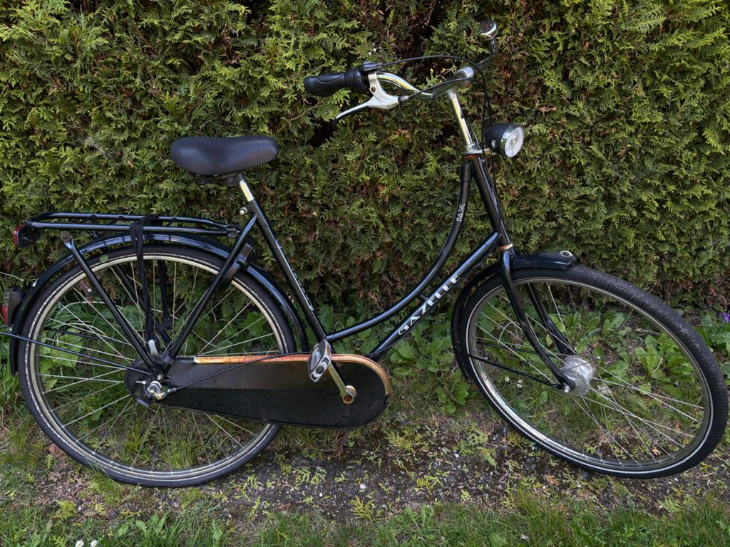 Gazelle Basic Damesfiets - Zwart, Gebruikt, Fietsen en Brommers, Fietsen | Dames | Damesfietsen, Ophalen, Terugtraprem, Versnellingen