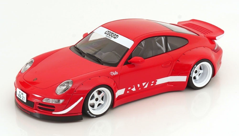 Porsche 911 (997) RWB Rood / Wit 1-18 Ixo Models, Overige merken, Tschuiten@hotmail.com, Duitsland, Auto
