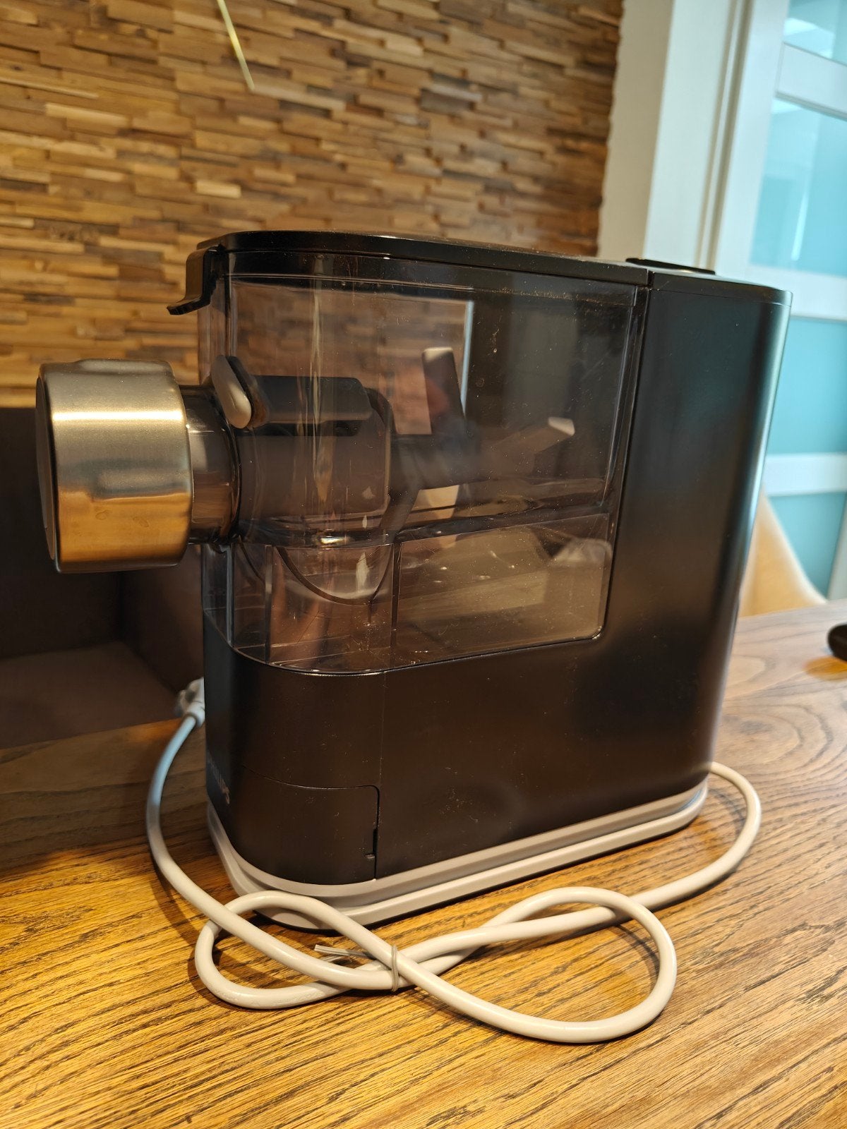 Philips Pastamaker - Zwart, Witgoed en Apparatuur, Keukenmixers, Zo goed als nieuw, 1 tot 2 liter, 1 snelheid, Ophalen