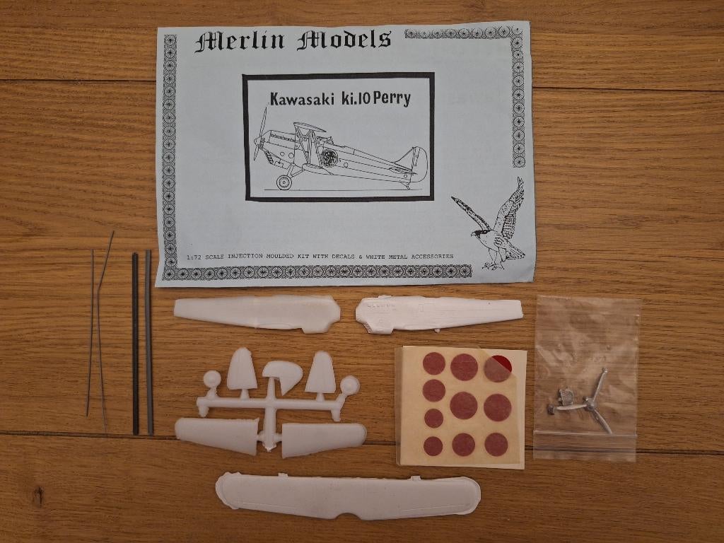 1:72 1/72 Merlin Models Kawasaki Ki.10 Perry, Overige merken, 1:72 tot 1:144, Ophalen of Verzenden, Zo goed als nieuw