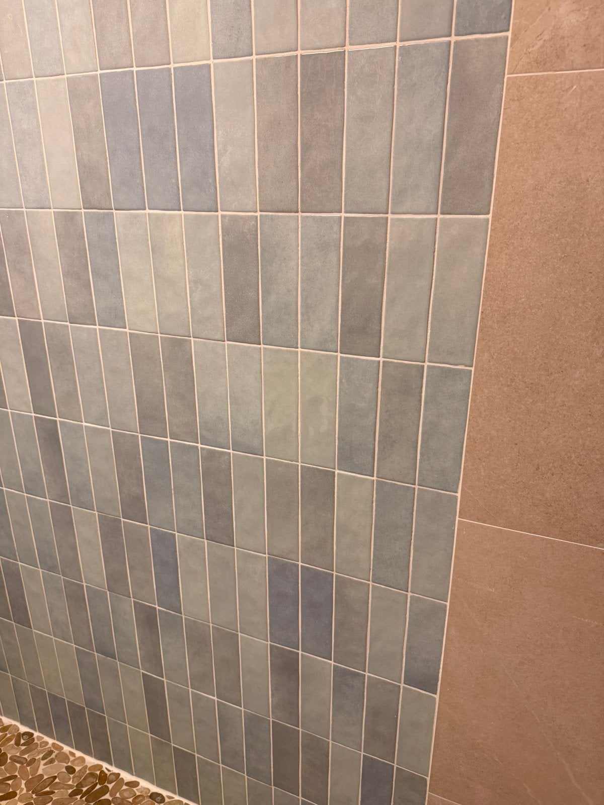 Wandtegel aqua/blauw badkamer, Doe-het-zelf en Verbouw, Ophalen, Nieuw, Minder dan 20 cm, Minder dan 5 m²