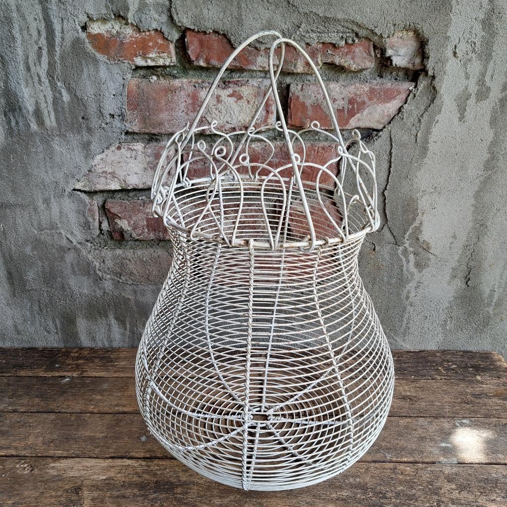 Witte landelijke eiermand eiermandje met hengsel *Etage3*, Gebruikt, ., Ophalen of Verzenden, .