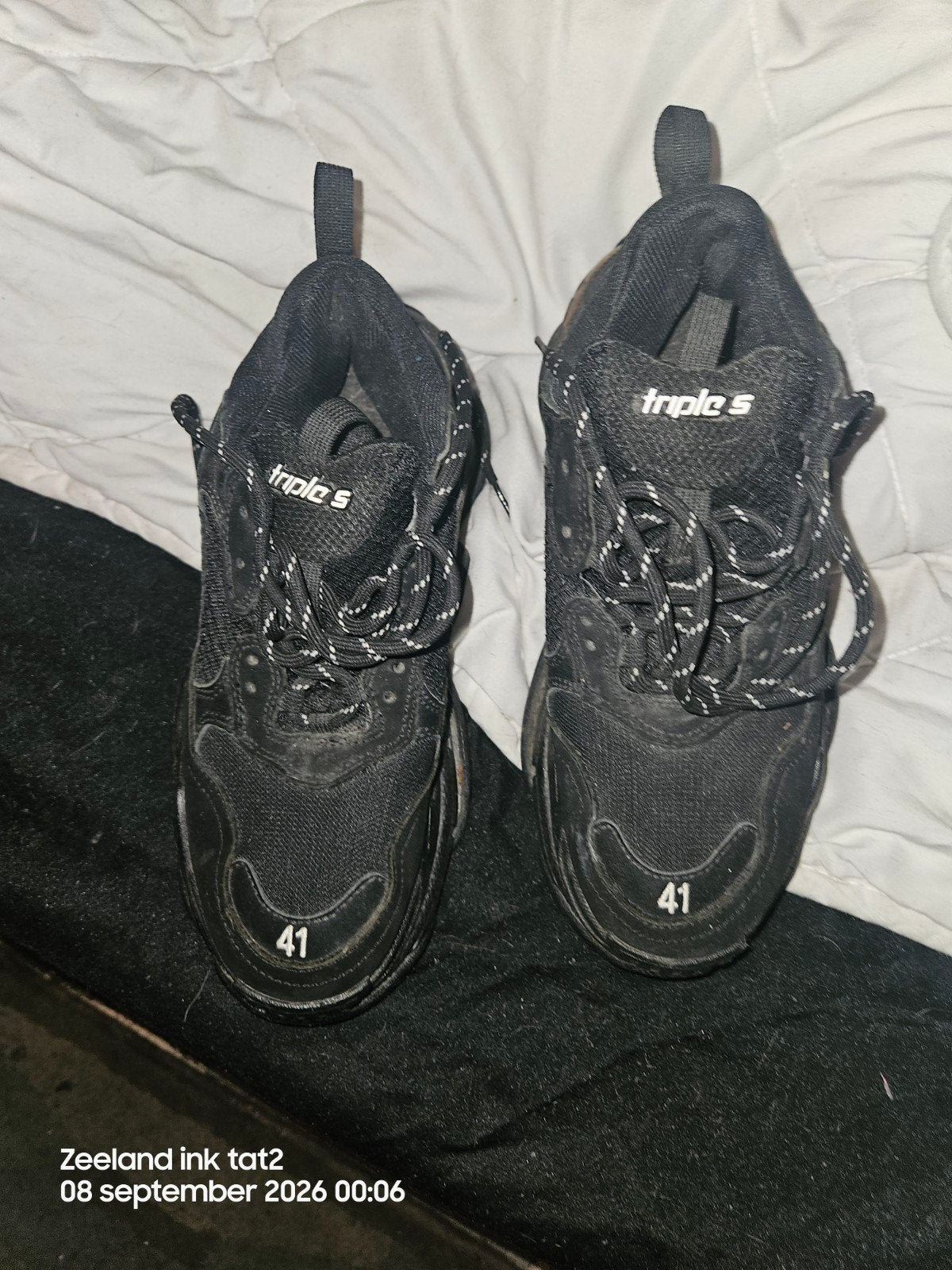 Balenciaga Triple S Sneakers Maat 41 - Nieuw, Zwart, Nieuw, Ophalen of Verzenden, Sneakers of Gympen