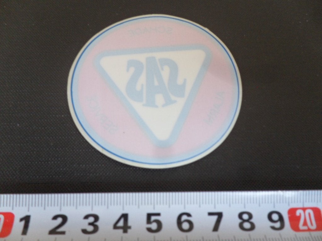 sticker raamsticker SAS Schade Alarm Service, Ophalen of Verzenden, Zo goed als nieuw