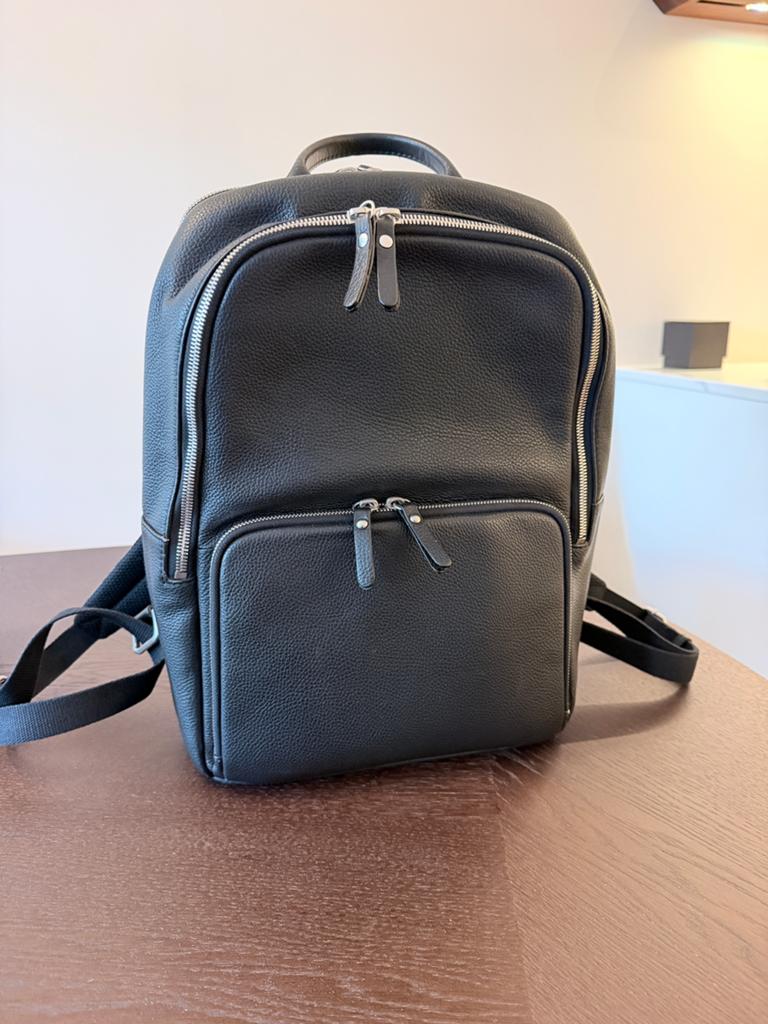 Leonhard Heyden leder rugtas 14”, Overige merken, 25 tot 40 cm, Ophalen of Verzenden, Zo goed als nieuw