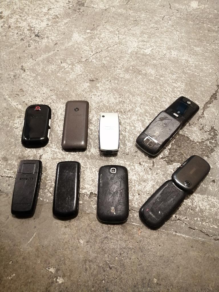 Partij Diverse Vintage mobiele telefoons 8 stuks setje GSM, Ophalen of Verzenden, Gebruikt