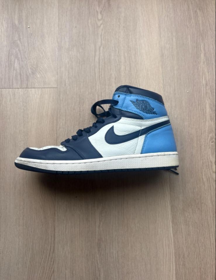Nike Air Jordan 1 High Obsidian, Kleding | Dames, Schoenen, Ophalen of Verzenden, Gedragen, Blauw, Sneakers of Gympen
