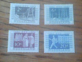 postfrisse serie zegels nederland no 592/95, Postzegels en Munten, Postzegels | Nederland, Verzenden, Postfris