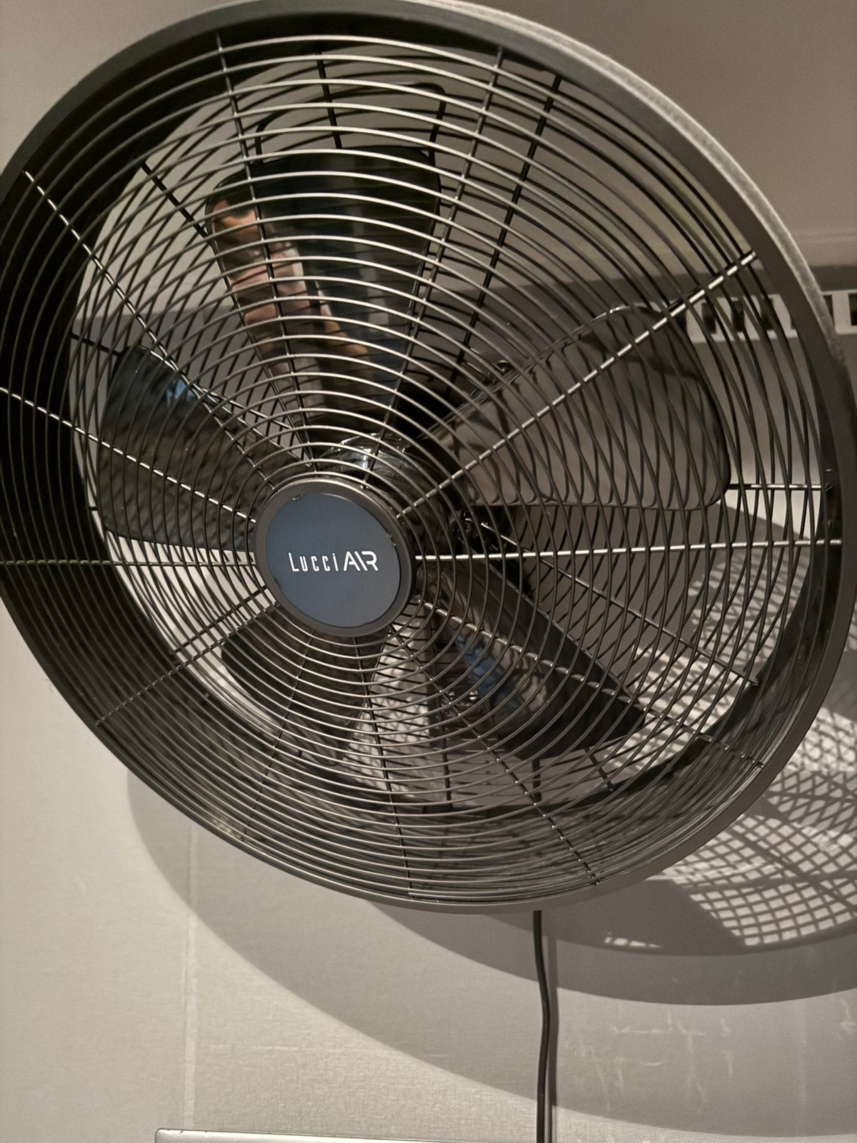 Wandwaaier ventilator, Witgoed en Apparatuur, Ventilatoren, Ophalen, Zo goed als nieuw, Plafondventilator
