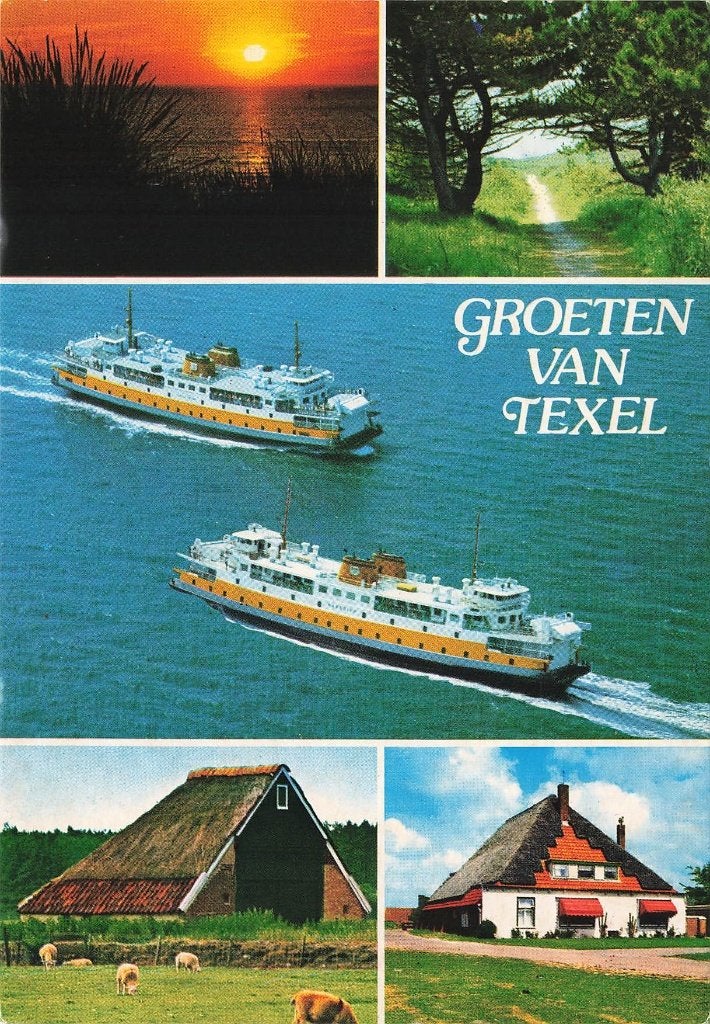 Groeten van Texel, Ophalen of Verzenden, 1980 tot heden, Gelopen, Waddeneilanden