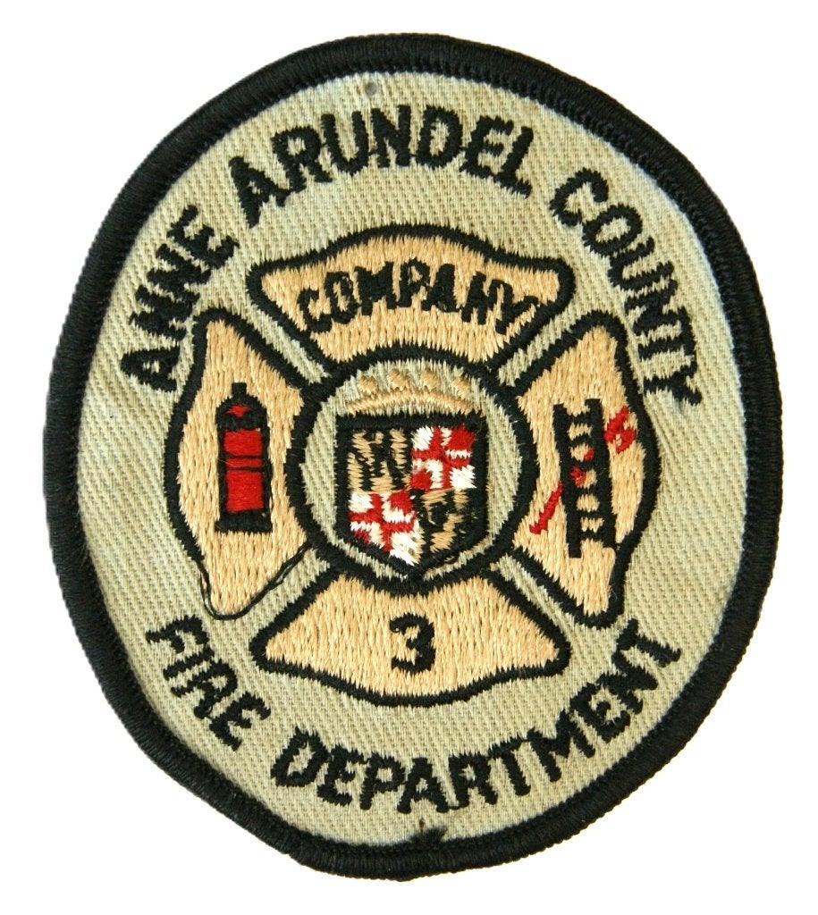 Patch / Embleem USA Fire Dept Anne Arundel County MD, Ophalen of Verzenden, Overige soorten, Amerika, Embleem of Badge
