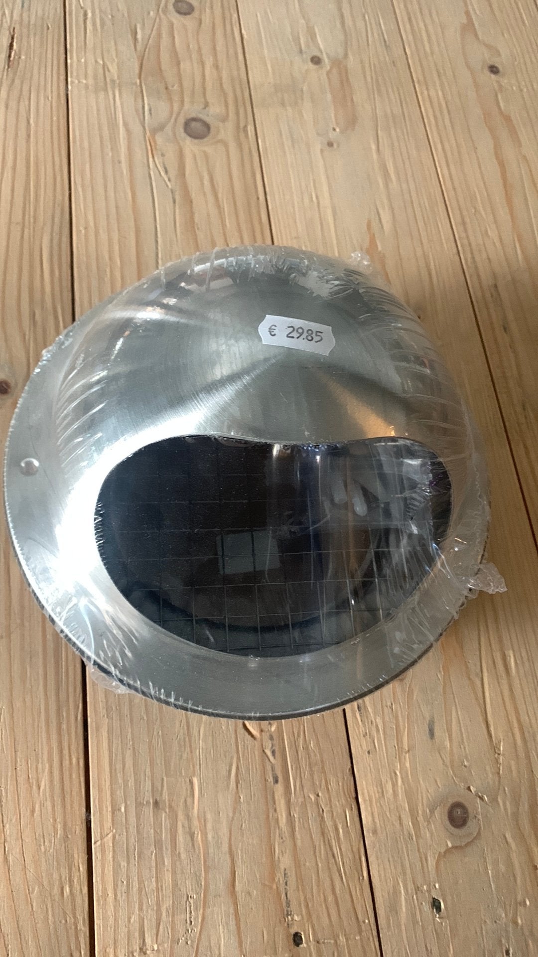 Nedco RVS bolrooster Ø150 mm – Gevelkap – Nieuw