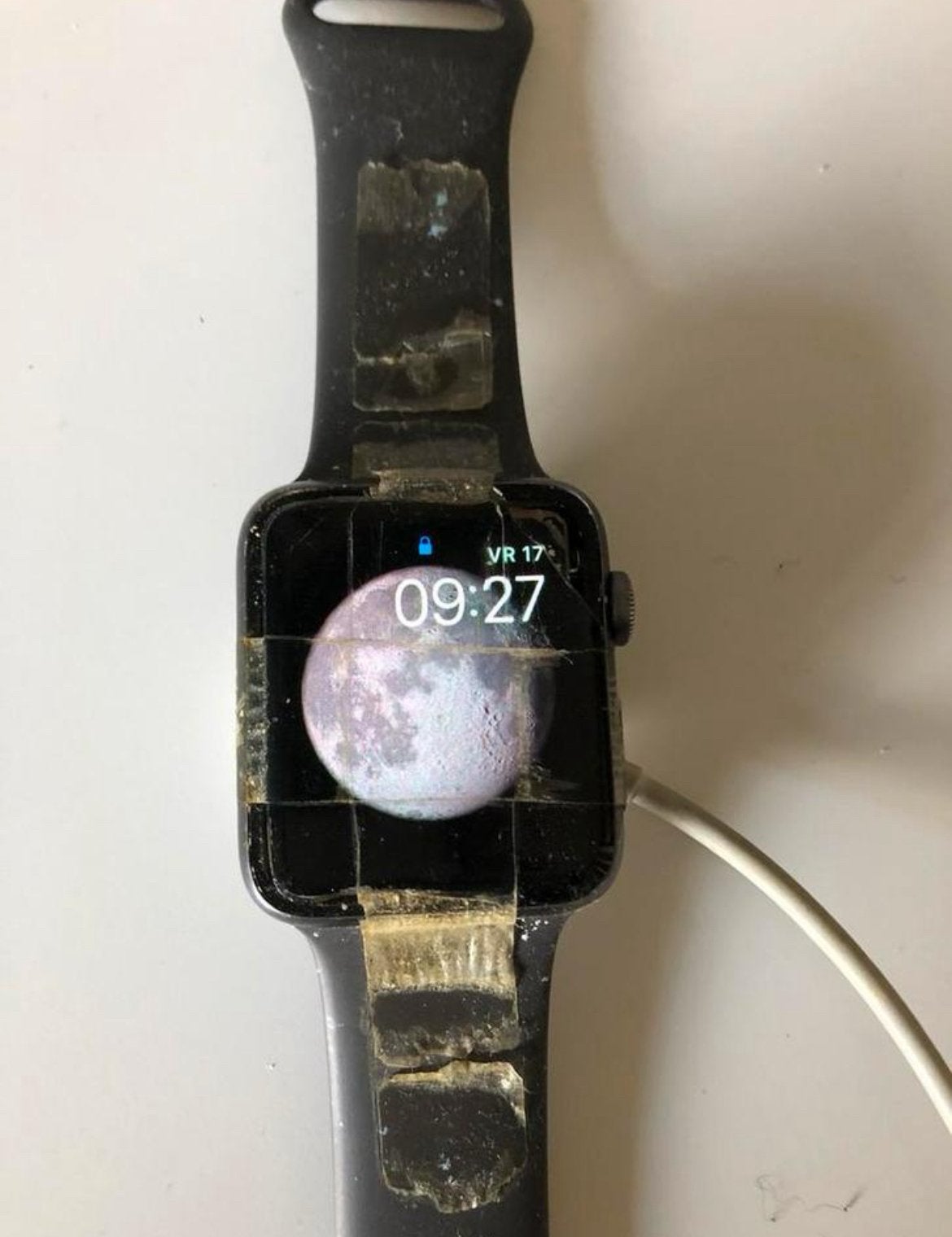 Apple Iwatch IWatch Aplle smartwactch 44 mm zwart, Ophalen of Verzenden, Gebruikt, Zwart, IOS