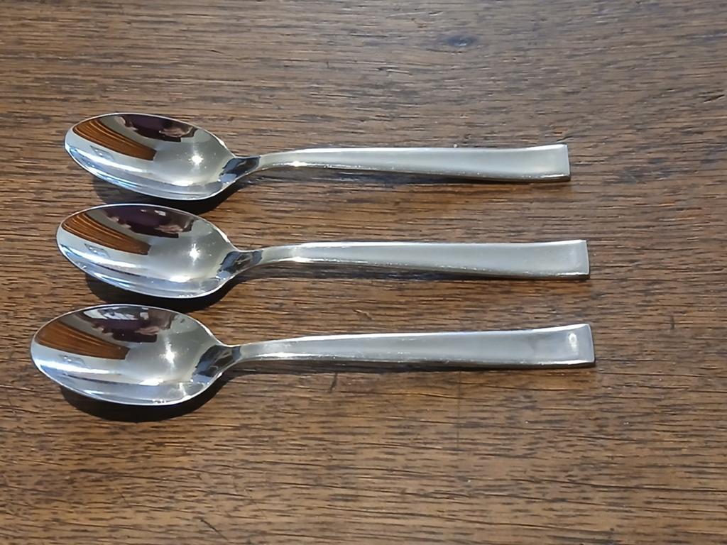 3 VILLEROY&BOCH DESSERT LEPELS 18/10   L 14.3 CM, Ophalen of Verzenden, Zo goed als nieuw, Rvs of Chroom, Vaatwasserbestendig