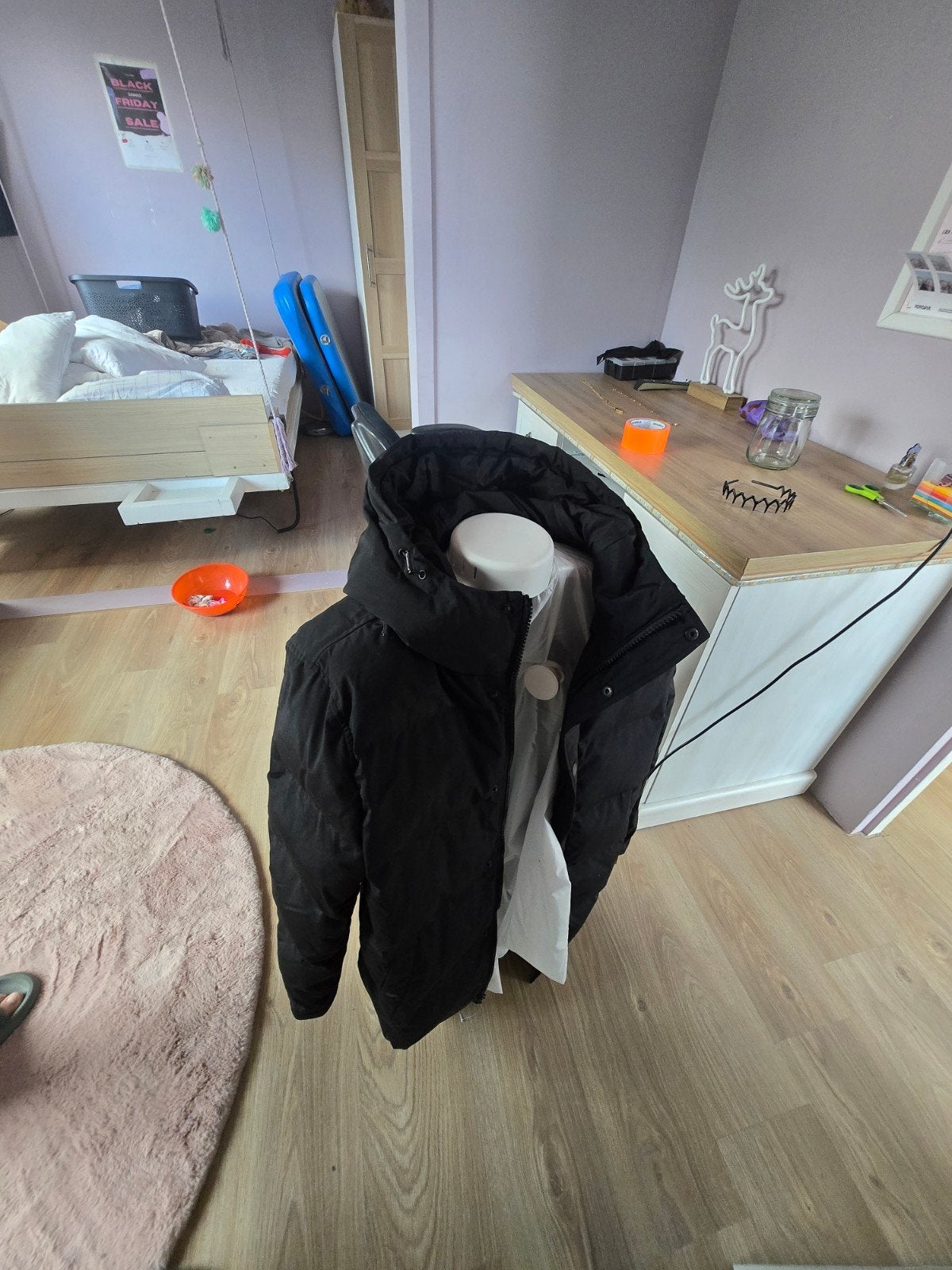 Levi's Winter Parka Maat S Zwart, Zwart, Nieuw, Ophalen of Verzenden, Maat 36 (S)