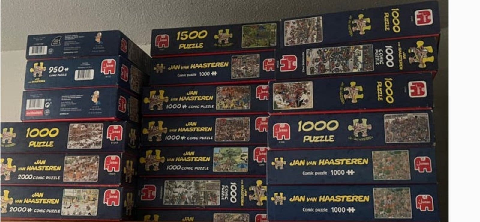 Jan van Haaster puzzels, Ophalen, 500 t/m 1500 stukjes, Zo goed als nieuw