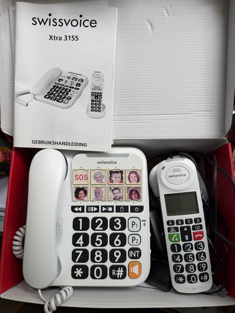 Swissvoice Xtra 3155 - Seniorentelefoon met extra handset, Eén persoon, Cadeaubon
