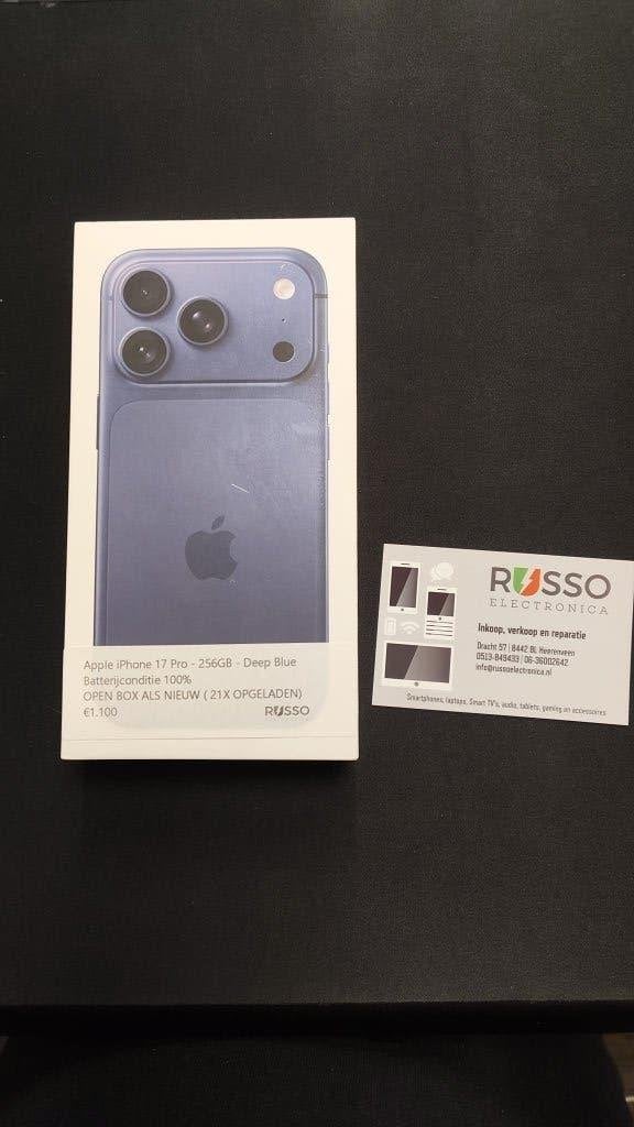 Apple iPhone 17 Pro 256GB Deep Blue NIEUW IN OPEN DOOS, 256 GB, Apple, Apple, Ophalen of Verzenden