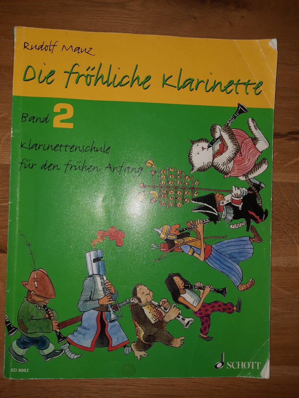 lesboek klarinet:  Die fröhliche Klarinette. Band 2, Ophalen of Verzenden, Gebruikt, Les of Cursus, Overige genres