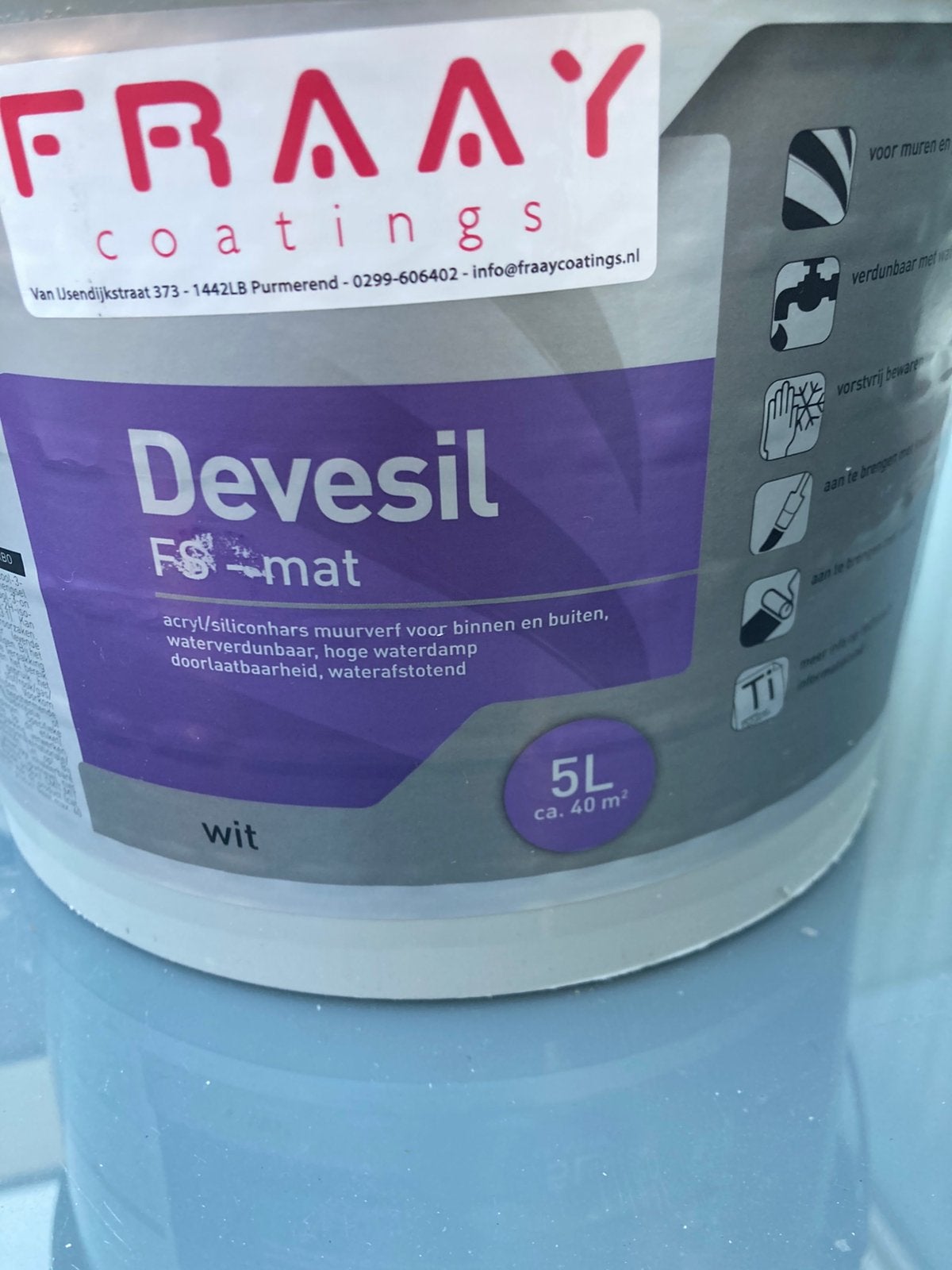 Drost Devesil SF 5 liter+Flexa buitenlak 2.5 liter NIEUW!, Doe-het-zelf en Verbouw, Verf, Beits en Lak, Ophalen of Verzenden, Nieuw