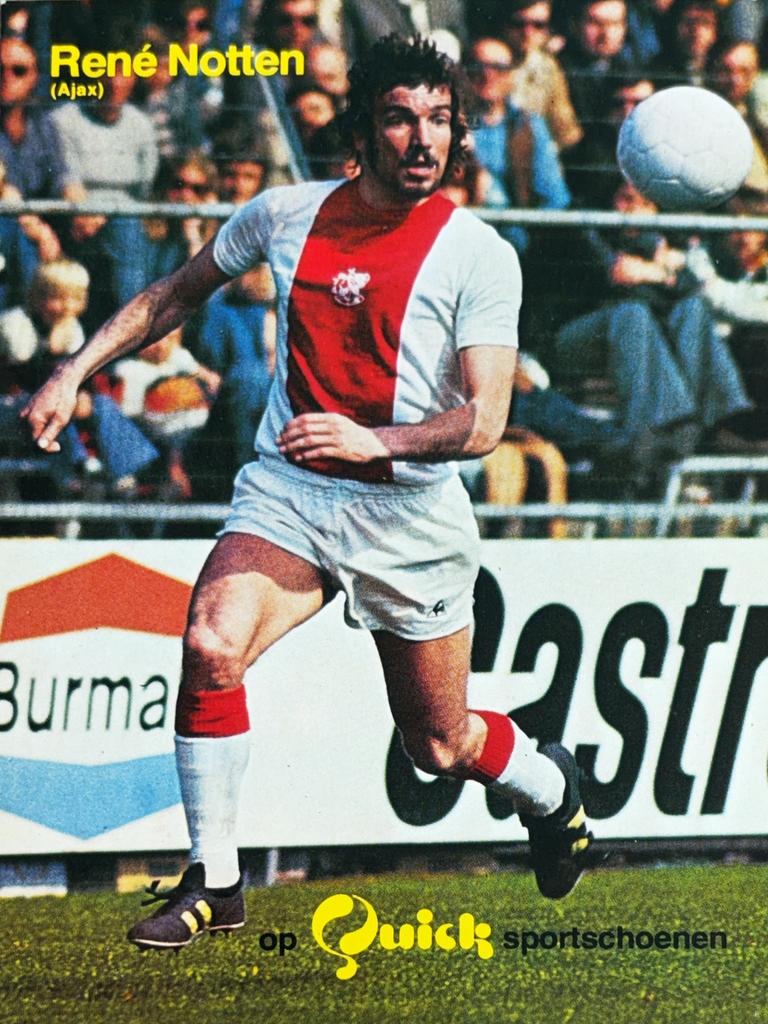 Spelerskaart René Notten - AFC Ajax Amsterdam, Ophalen of Verzenden, Zo goed als nieuw, Ajax, Spelerskaart