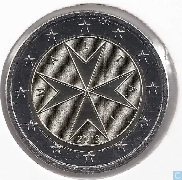 2 Euro Malta 2013 UNC - Reguliere Munt, Verzenden, Malta, 2 euro, Losse munt