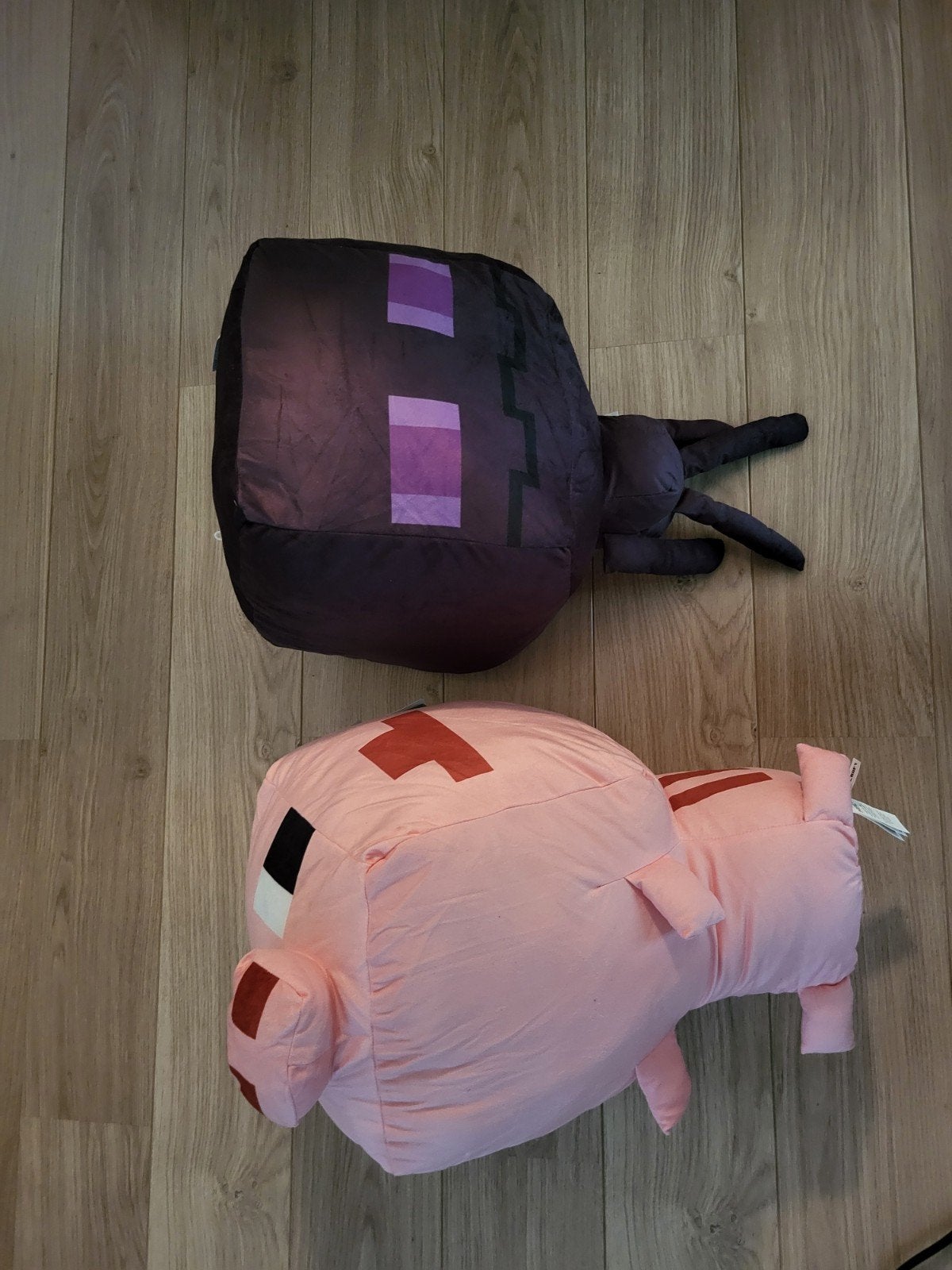 Minecraft Knuffels: Enderman en Varken, Kinderen en Baby's, Gebruikt, Overige merken, Overige karakters, Overige typen