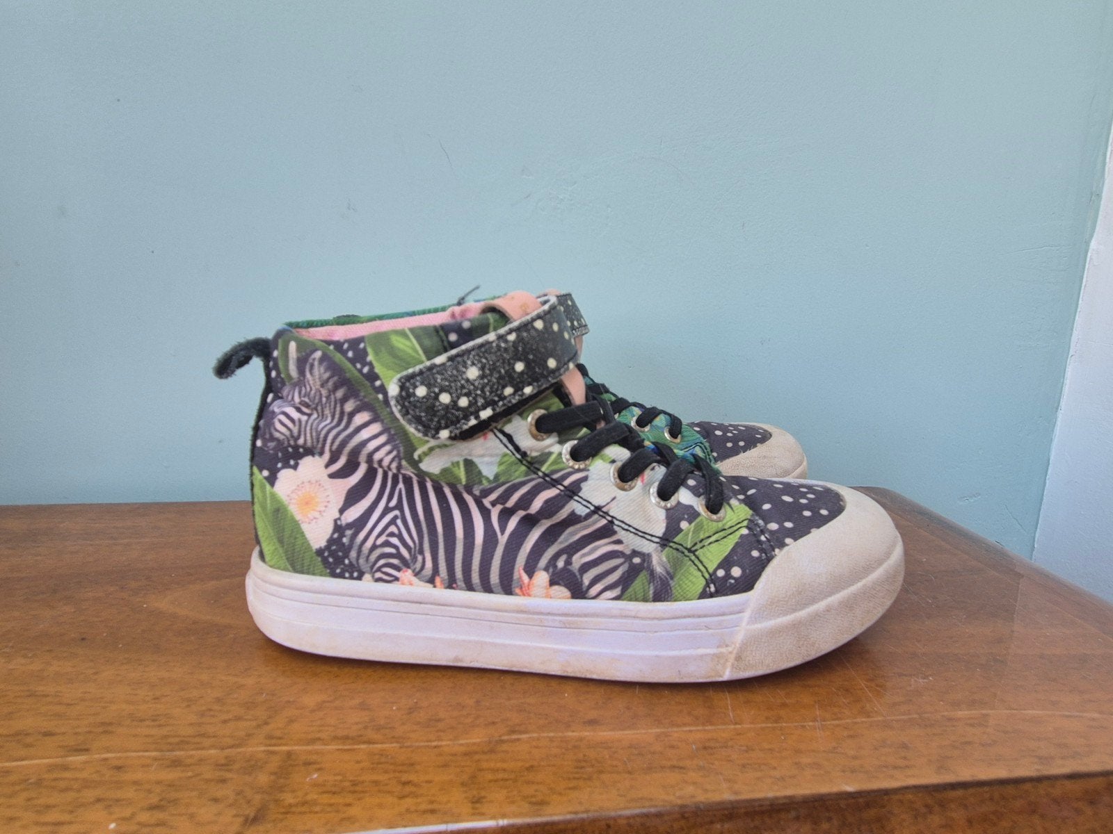 Superleuke Go Banana's sneakers met jungle zebra print mt 31, Gebruikt, Jongen of Meisje, Schoenen, Go Banana's