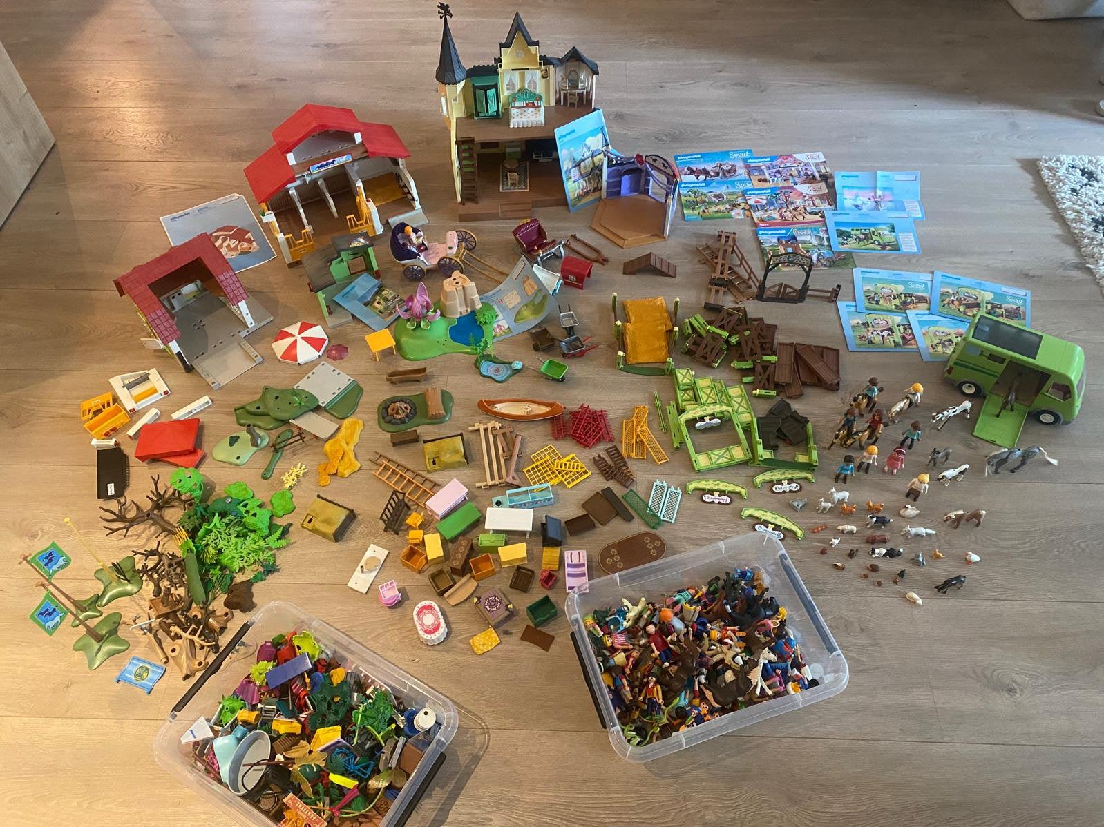 Grote verzameling playmobil #paarden #spirit #manage, Ophalen of Verzenden