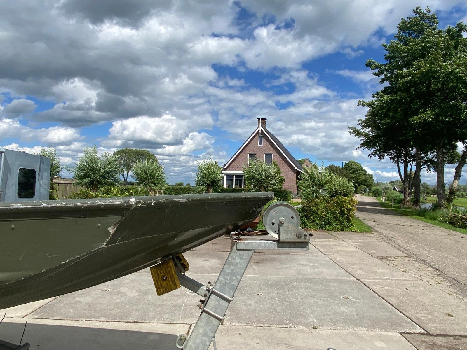 boot met trailer en buitenboordmotor, Ophalen, Overige typen, Minder dan 6 meter, Zo goed als nieuw