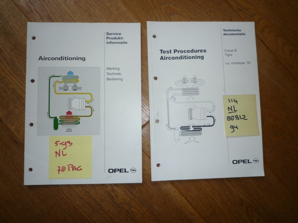 Opel Corsa B Tigra Testprocedures en werking Airconditioning, Ophalen of Verzenden