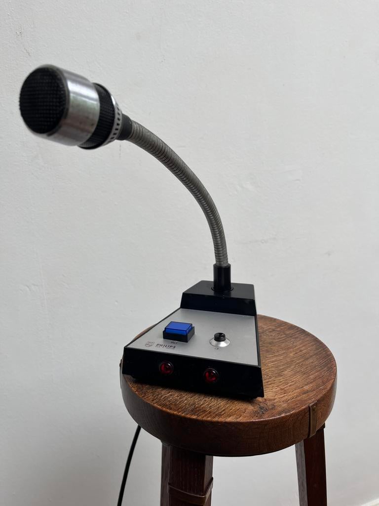 Vintage Philips microfoon, Ophalen of Verzenden, Gebruikt, Overige typen