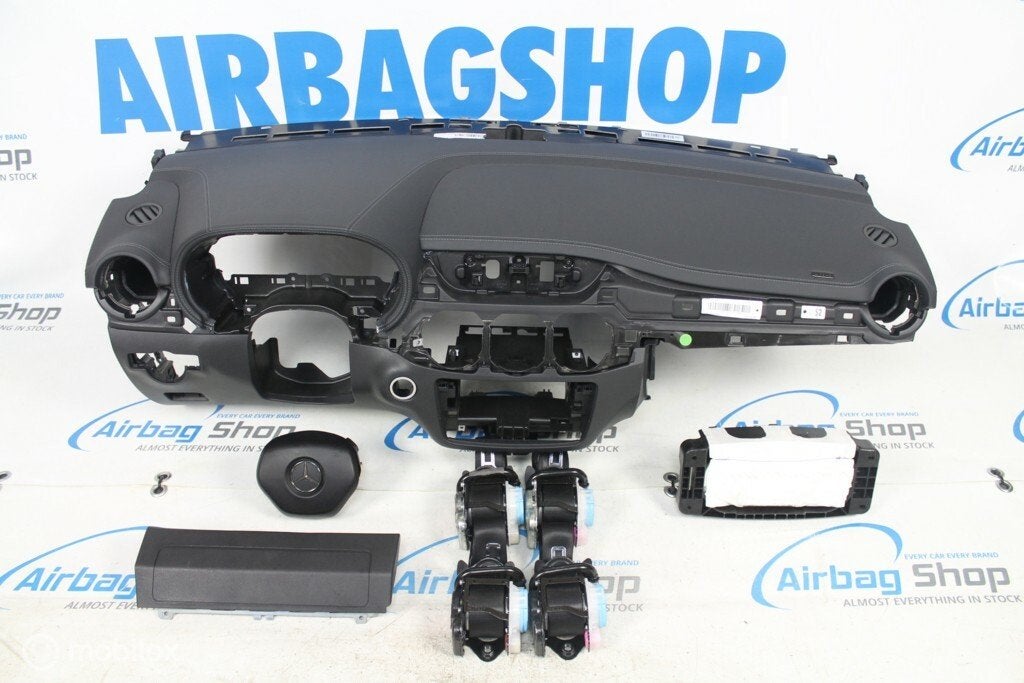 Airbag set - Dashboard grijs stiksel Mercedes B klasse W246, Gebruikt, Ophalen of Verzenden