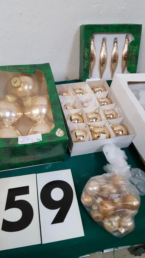 59 ] kerstboom hangers champagne kleur, Ophalen of Verzenden, 'T Olde Gre-j, Info@toldegrej.nl, Endepoelstraat 20f Didam
