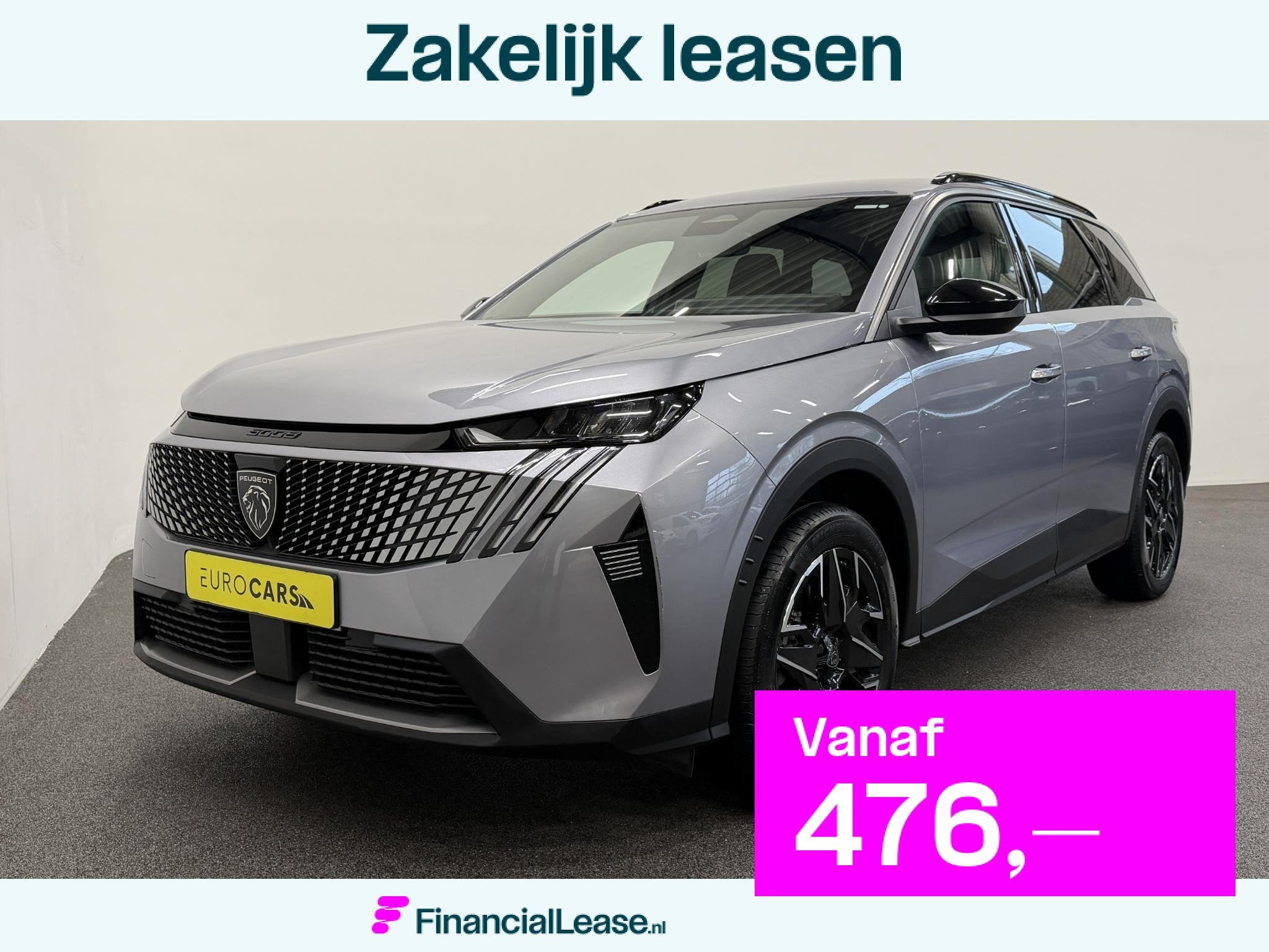 Peugeot 5008 1.2 Hybrid 136pk Allure Automaat Navigatie Crui, Automatische klimaatregeling, Gebruikt, Bedrijf, Hybride Elektrisch/Benzine