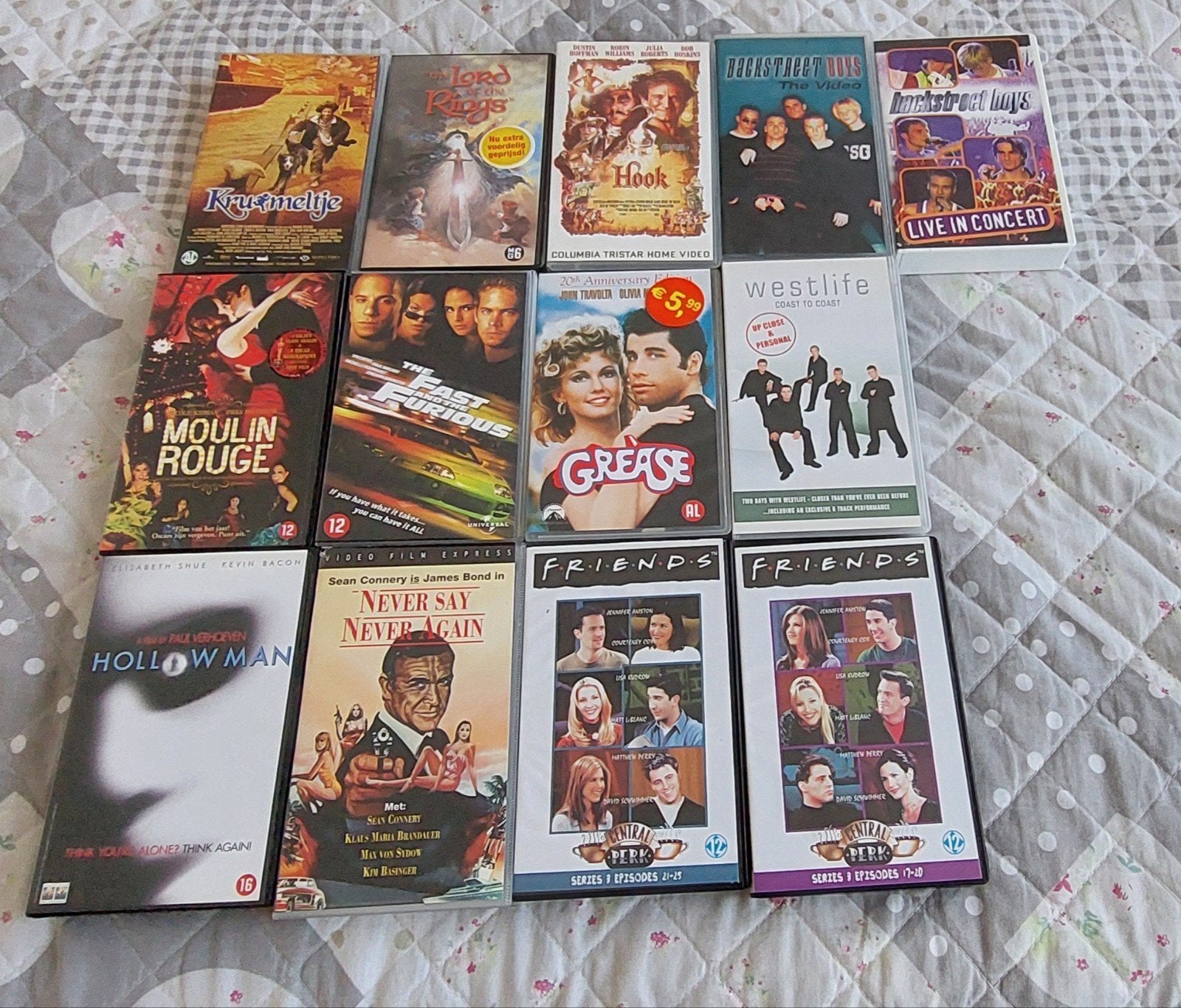 Collectie VHS-banden: films, series en muziek., Cd's en Dvd's, VHS | Film, Nederlands ondertiteld, Gebruikt, Alle leeftijden, Ophalen of Verzenden