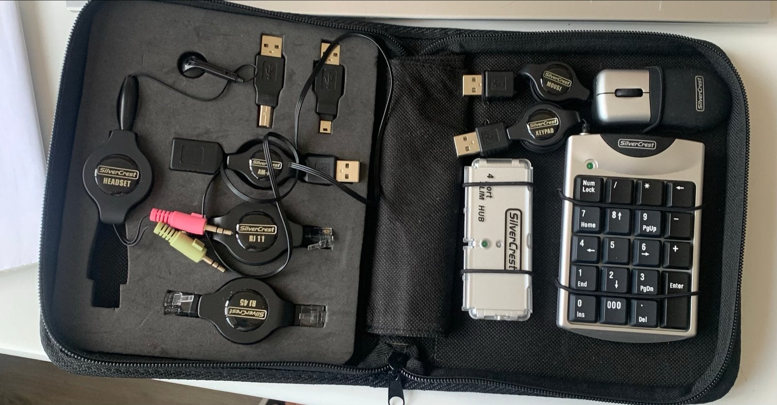 SilverCrest reisaccessoireset met numeriek toetsenbord, Ophalen of Verzenden, Zo goed als nieuw