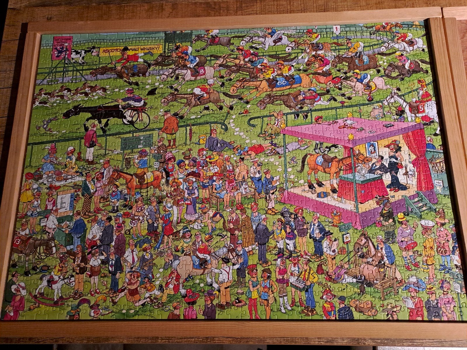 Foto 3 van Jan van Haasteren puzzels 3 x 1000st. Compleet  pas gelegd.