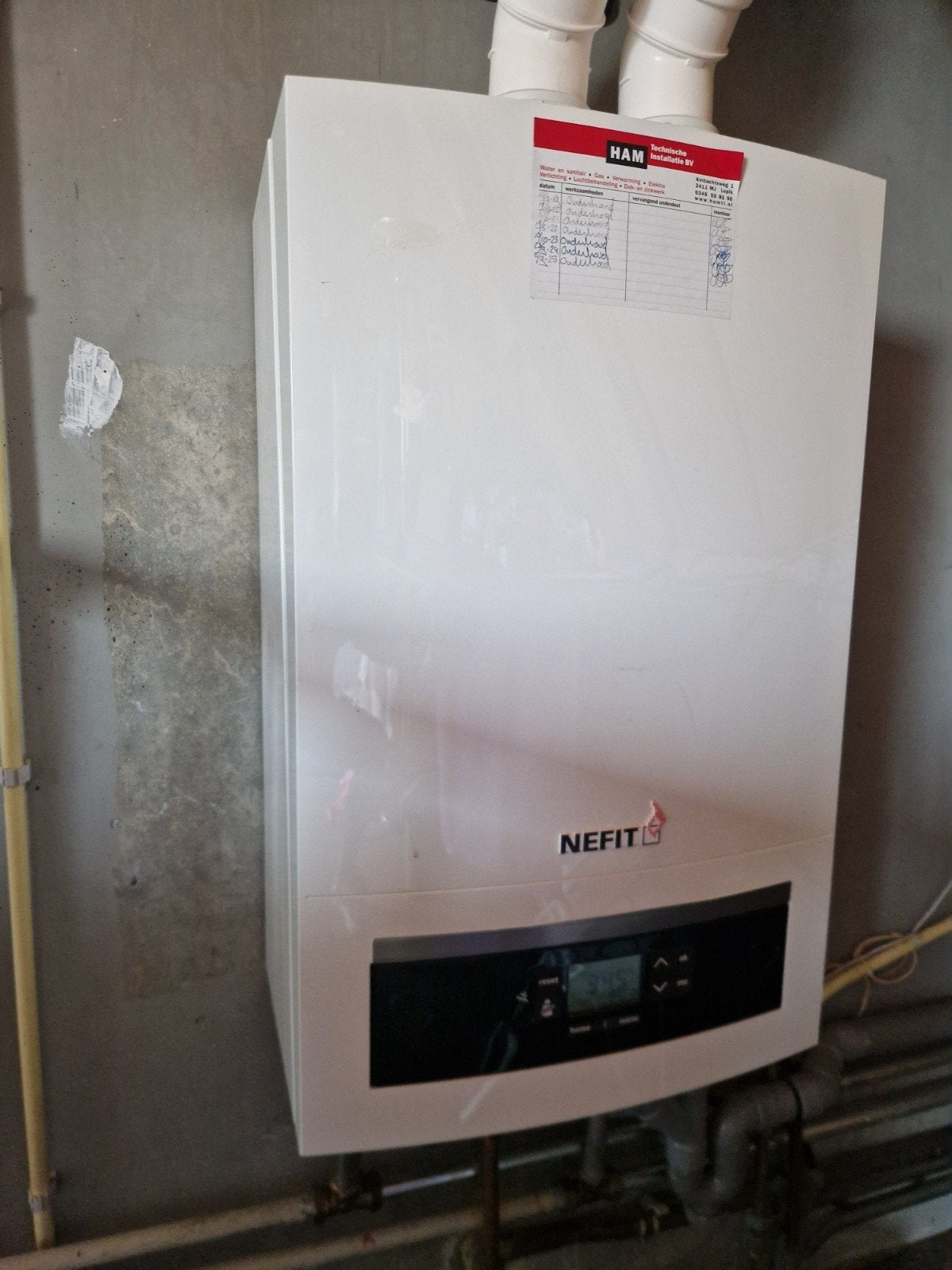 10 jaar oude CV-ketel Nefit Trendline HRC25/CW4 II, Ophalen, 30 tot 80 cm, Hoog rendement (Hr), Cv-ketel of Combi-ketel
