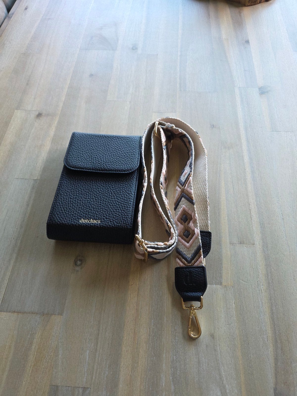 dutchies telefoon tasje met strap, Overige merken, Zwart, Nieuw, Ophalen of Verzenden