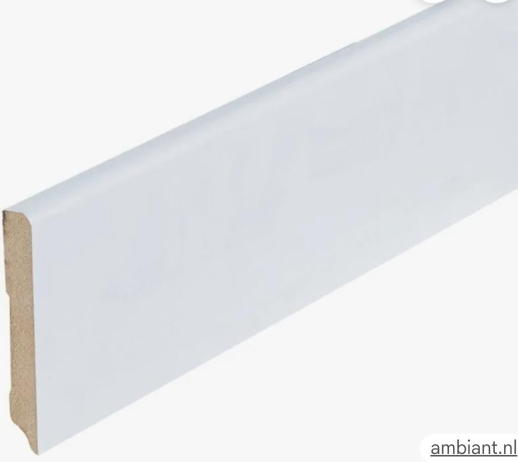co-pro folieplint berlijn wit 90*12*2400mm, Nieuw, Ophalen of Verzenden, Mdf, 200 tot 250 cm