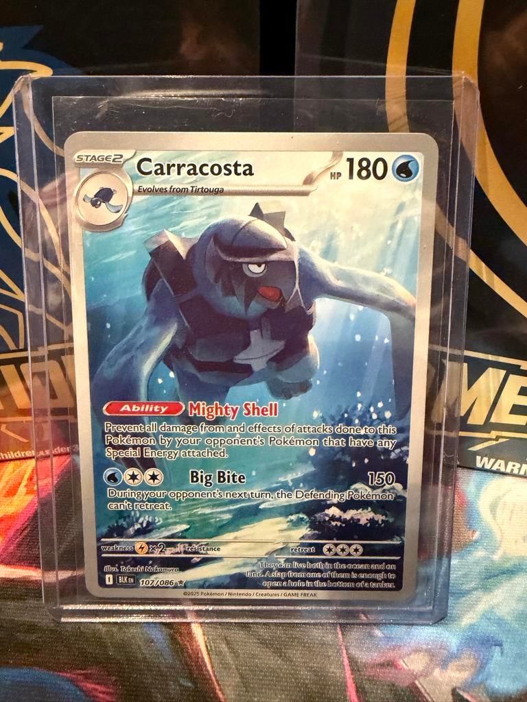 Pokemon Kaart Carracosta 107/086 in uitstekende staat, Ophalen of Verzenden, Zo goed als nieuw, Losse kaart