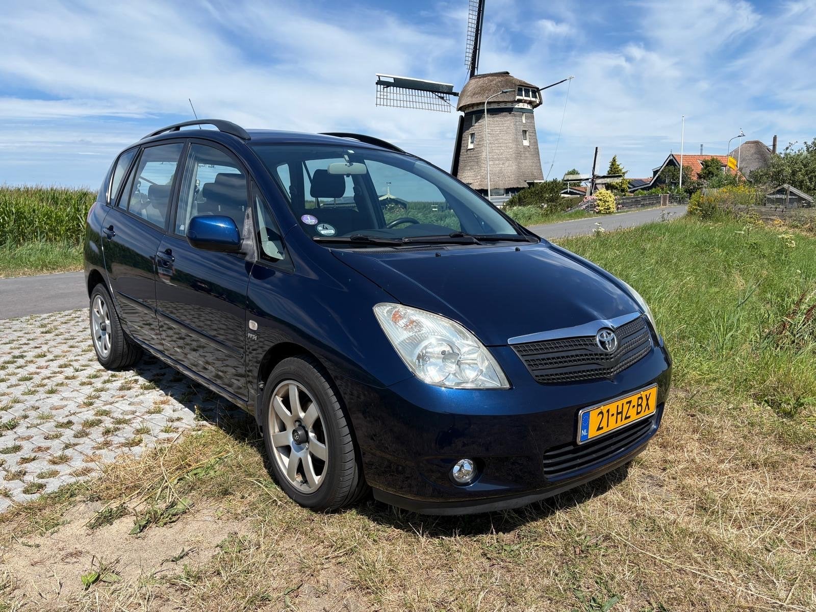 Toyota Corolla Verso 1.8 Vvt-i 2002 Blauw, Auto's, Toyota, 4 cilinders, Blauw, Origineel Nederlands, 1200 kg